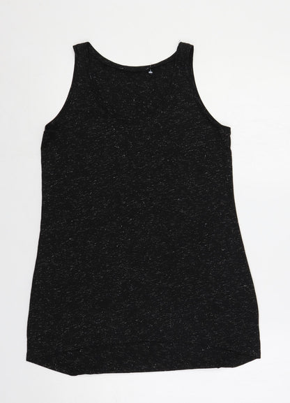 Womens UK Size 10 Dorothy Perkins Black Basic Tank