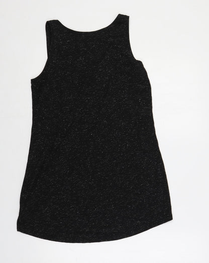 Womens UK Size 10 Dorothy Perkins Black Basic Tank