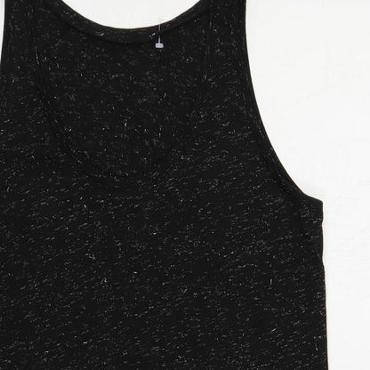 Womens UK Size 10 Dorothy Perkins Black Basic Tank