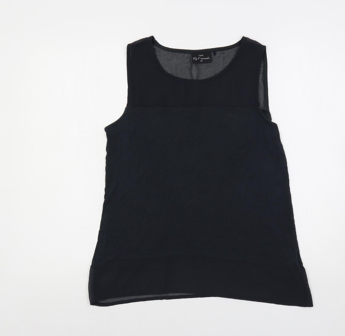Womens UK Size 14 NEXT Blue Basic Tank