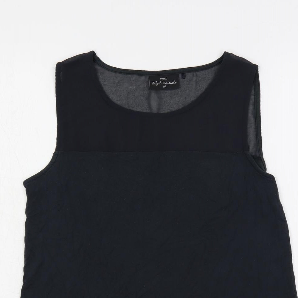 Womens UK Size 14 NEXT Blue Basic Tank