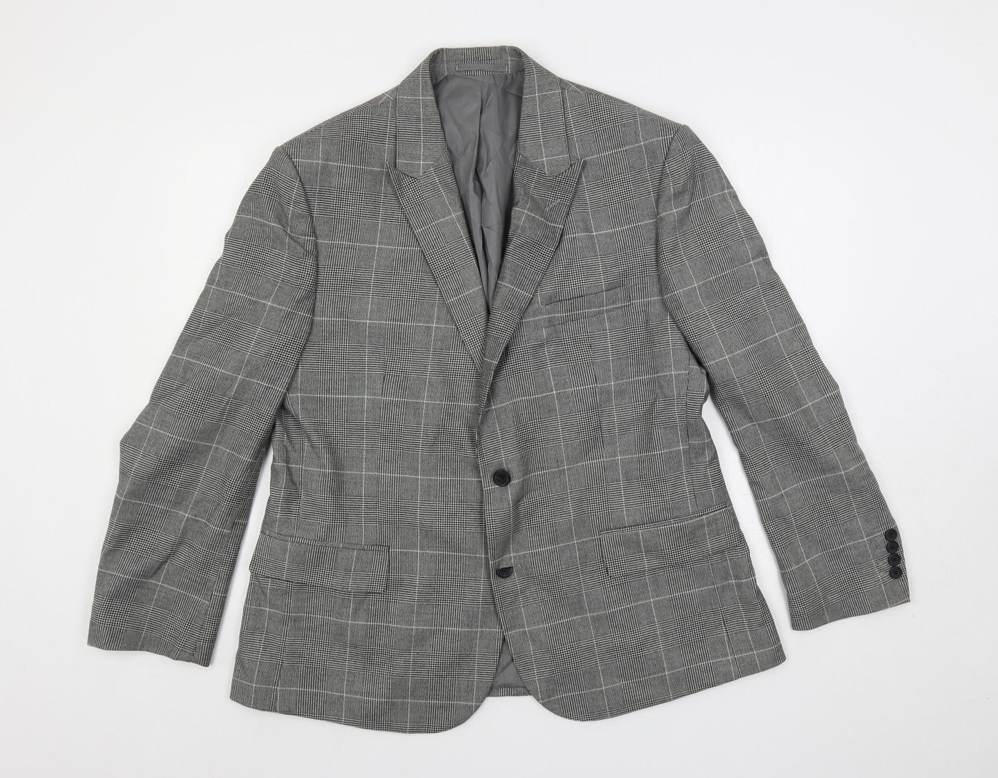 Mens UK Size 44 Moss 1851 Regular Grey Suit Jacket