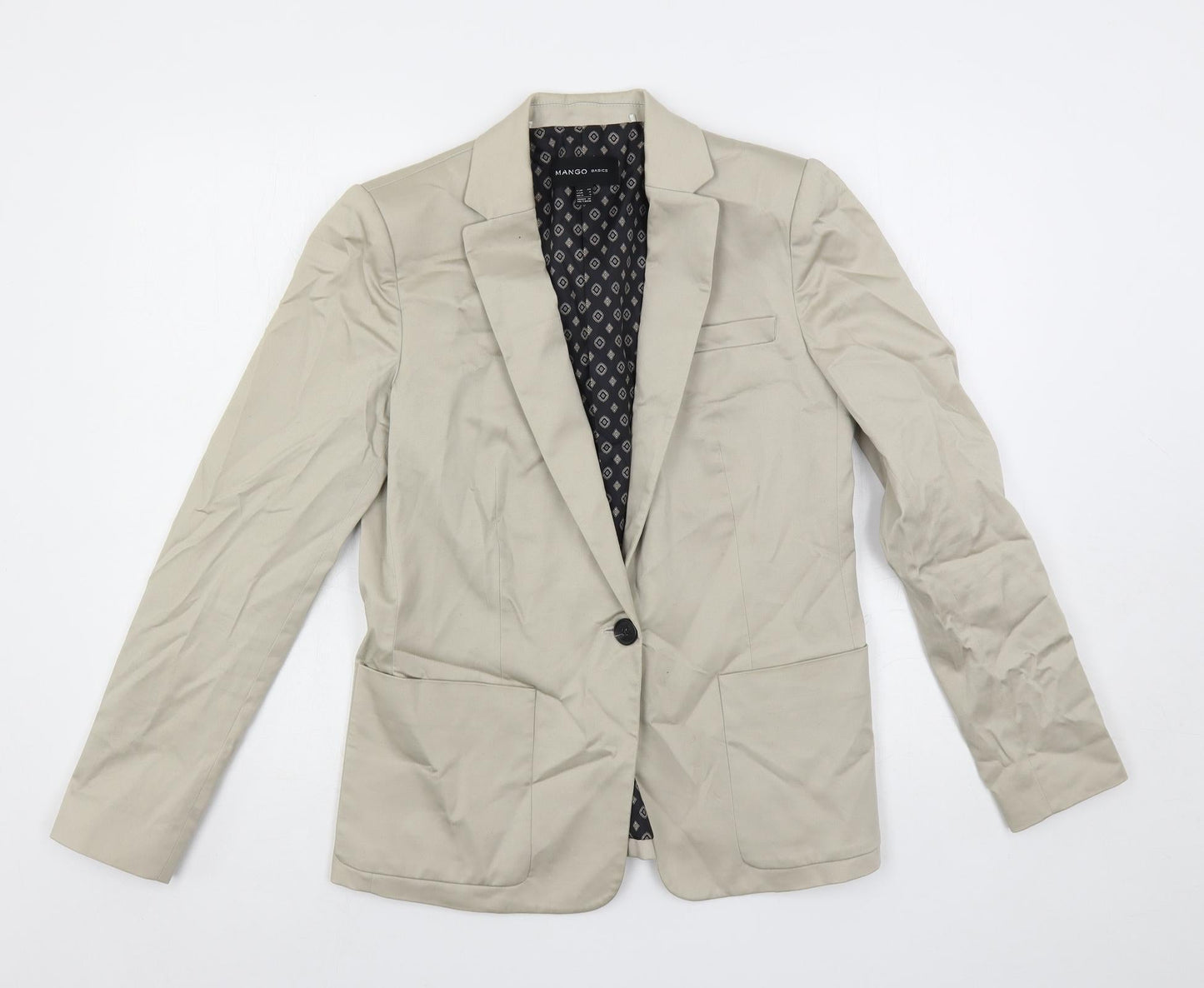 Womens UK Size 8 Mango Beige Jacket