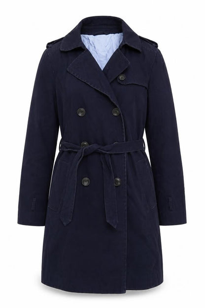 Womens UK Size M Gap Blue Trench Coat
