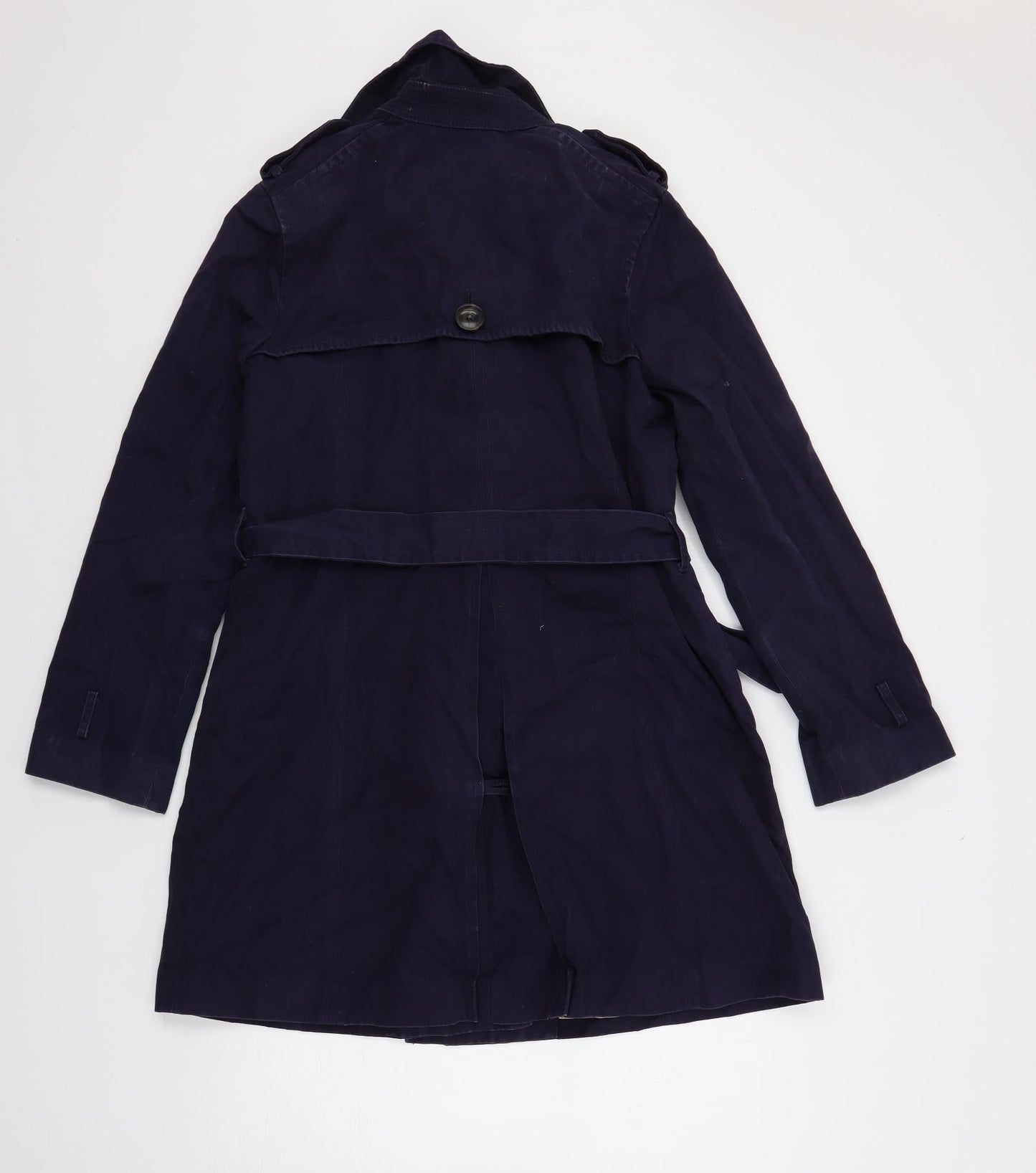 Womens UK Size M Gap Blue Trench Coat