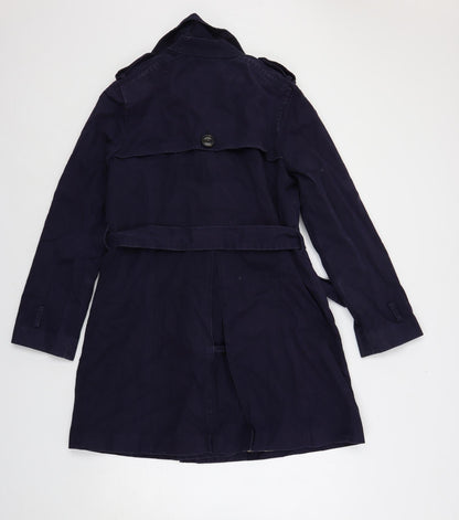 Womens UK Size M Gap Blue Trench Coat