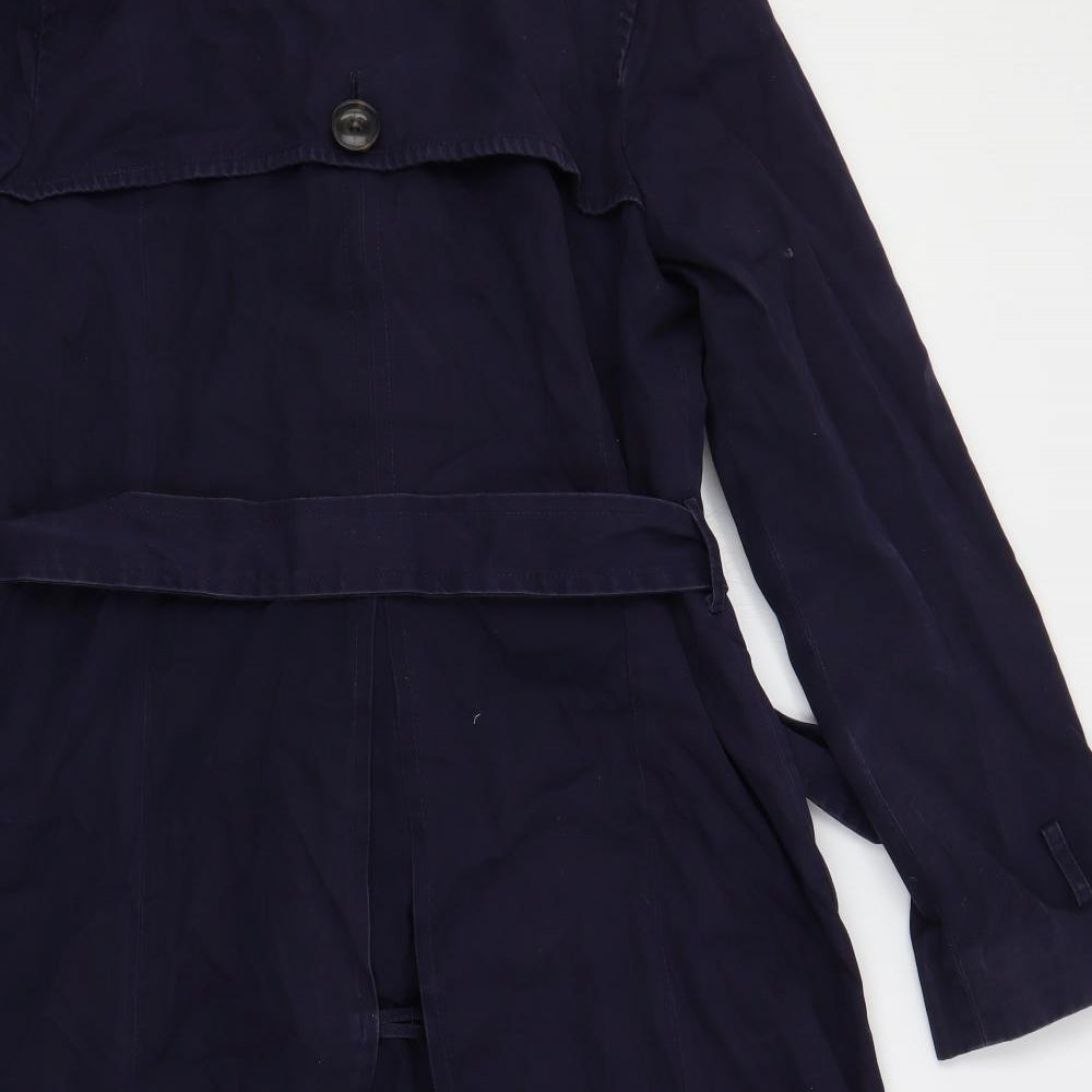 Womens UK Size M Gap Blue Trench Coat