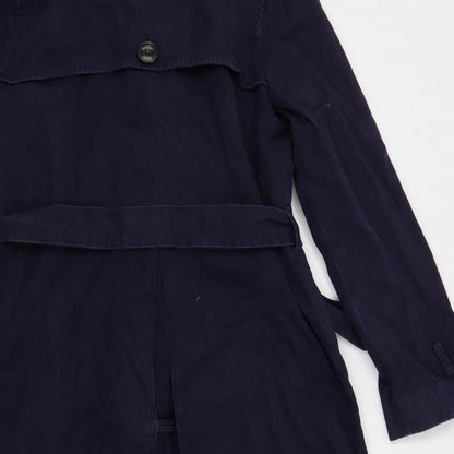 Womens UK Size M Gap Blue Trench Coat