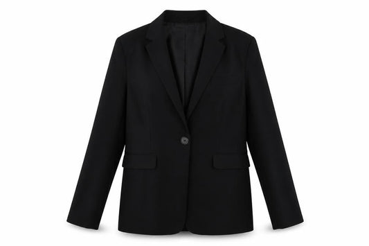 Pimkie Womens Black Jacket Blazer Size 10 Button