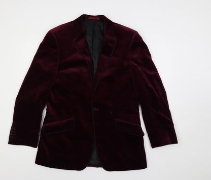 Mens UK Size 38 Brook Taverner Regular Red Suit Jacket