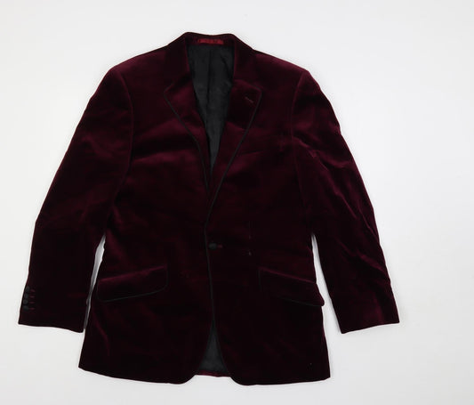Mens UK Size 38 Brook Taverner Regular Red Suit Jacket