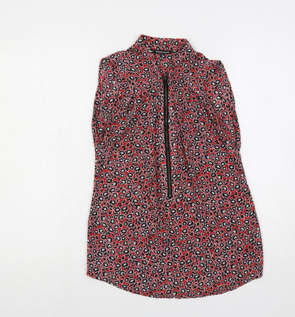 Womens UK Size 6 Warehouse Red Basic Blouse