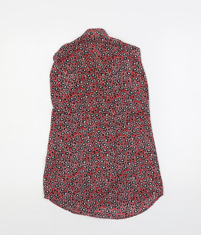 Womens UK Size 6 Warehouse Red Basic Blouse