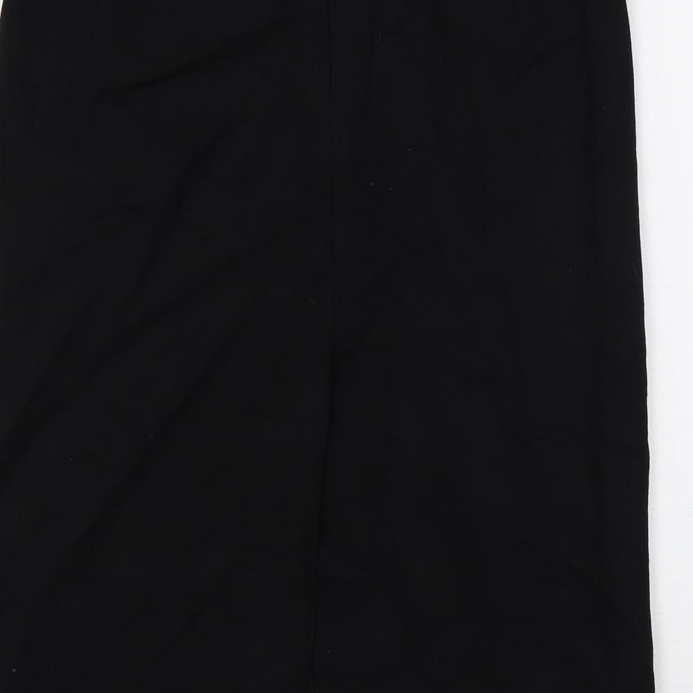 Great Plains Womens Black Wool Straight & Pencil Skirt Size 10 Zip - Lined