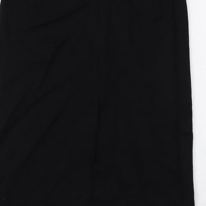 Great Plains Womens Black Wool Straight & Pencil Skirt Size 10 Zip - Lined