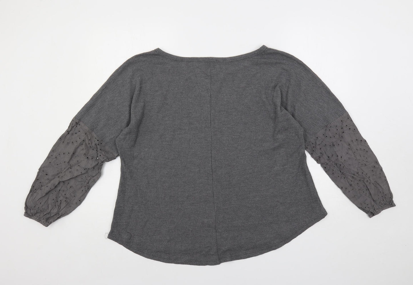 Womens UK Size XL Yoins Grey Basic T-Shirt