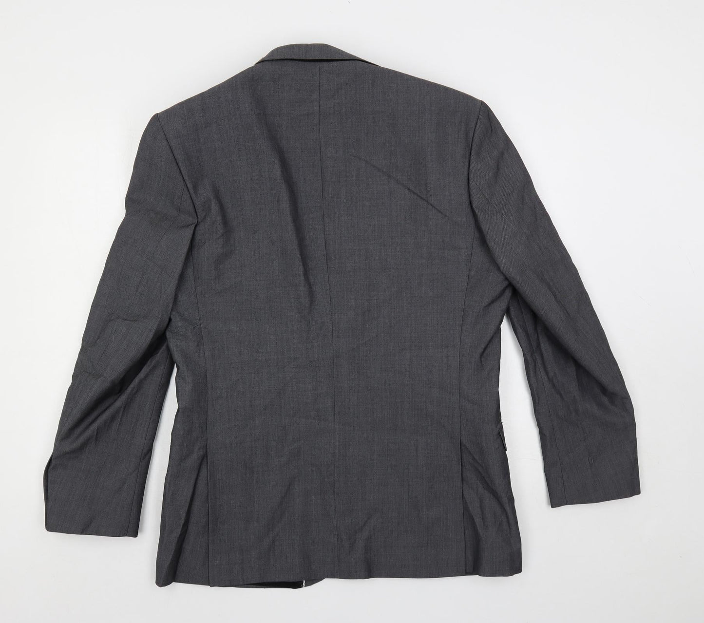 Mens UK Size 40 Racing Green Regular Grey Suit Jacket