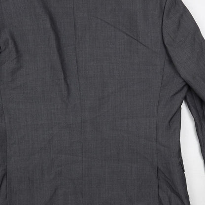 Mens UK Size 40 Racing Green Regular Grey Suit Jacket