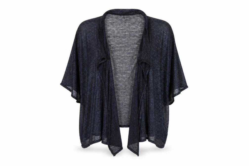 Womens UK Size One Size Debut Black Kimono Blouse