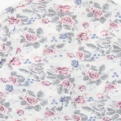 Womens UK Size 16 anna rose White Jersey Button-Up