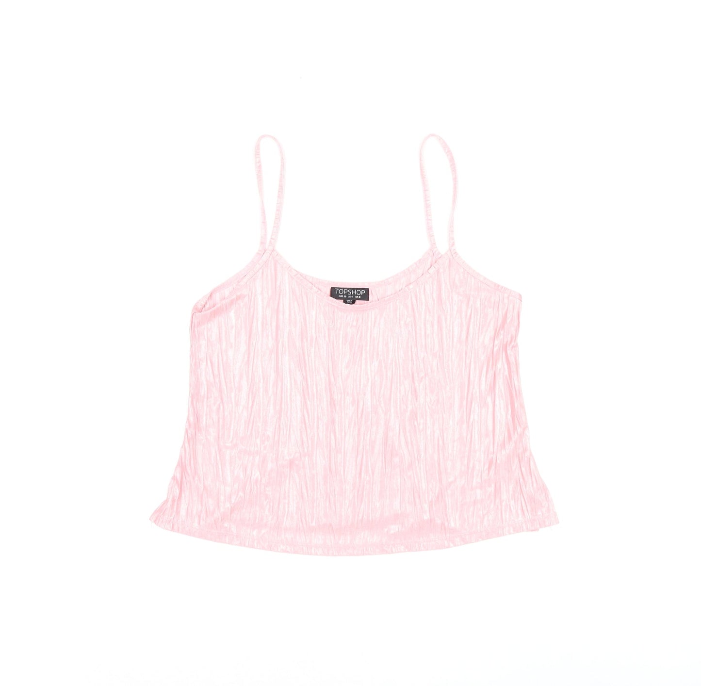 Womens UK Size 8 Topshop Pink Camisole T-Shirt