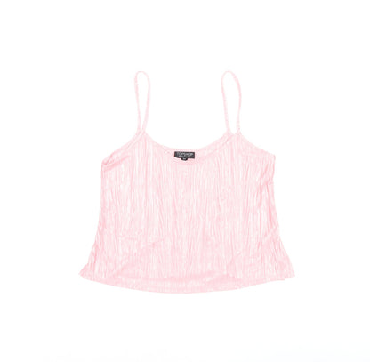 Womens UK Size 8 Topshop Pink Camisole T-Shirt