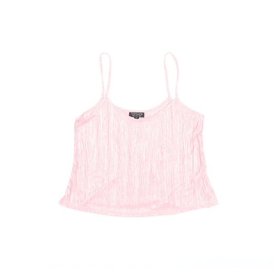 Womens UK Size 8 Topshop Pink Camisole T-Shirt