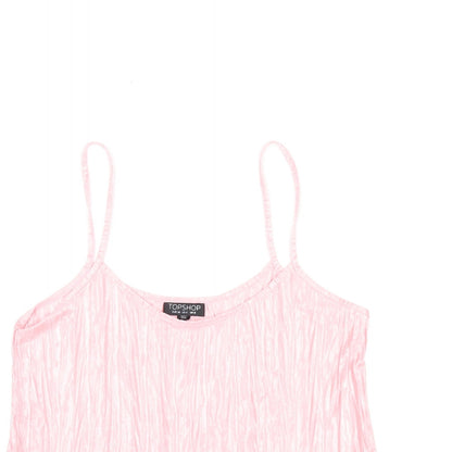 Womens UK Size 8 Topshop Pink Camisole T-Shirt