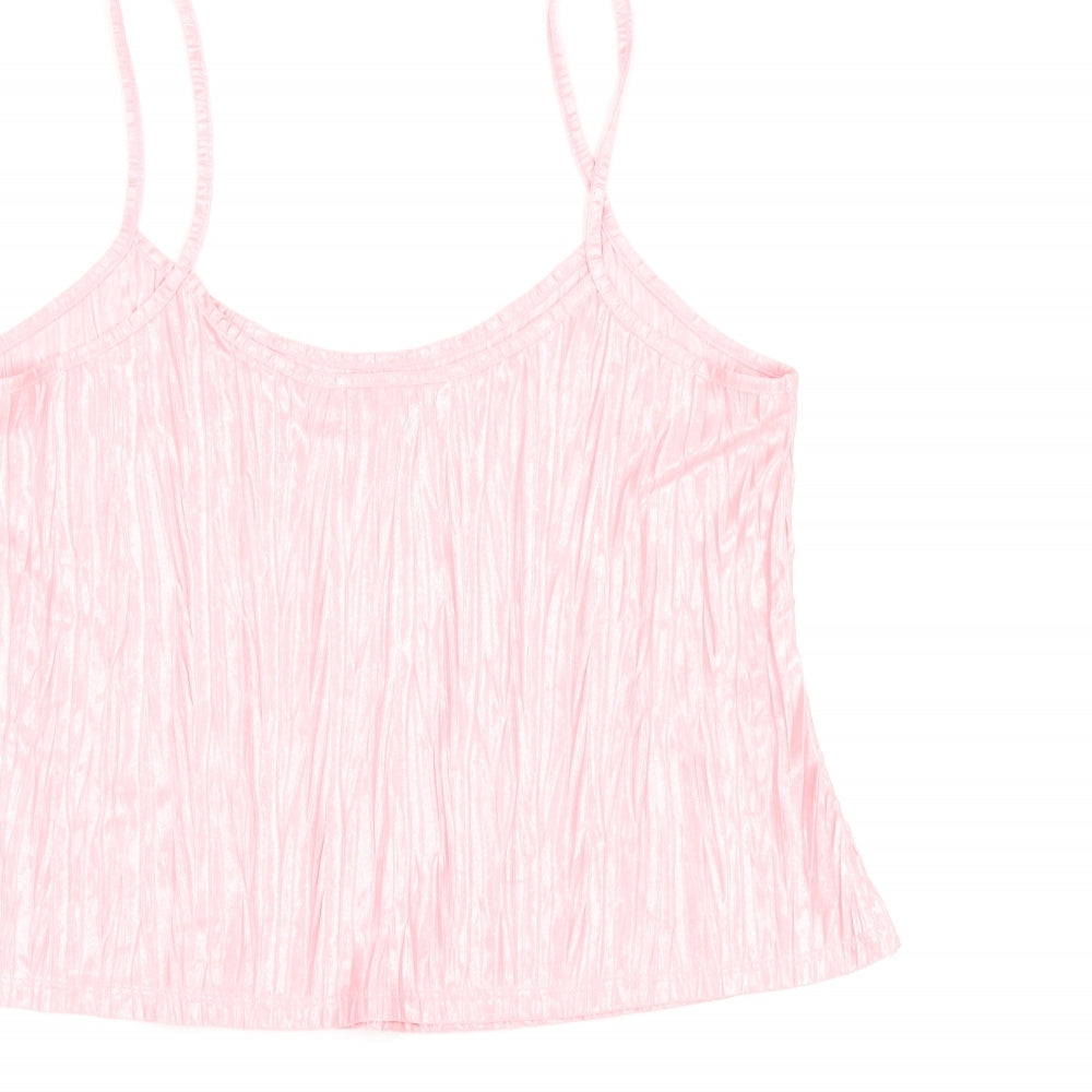 Womens UK Size 8 Topshop Pink Camisole T-Shirt