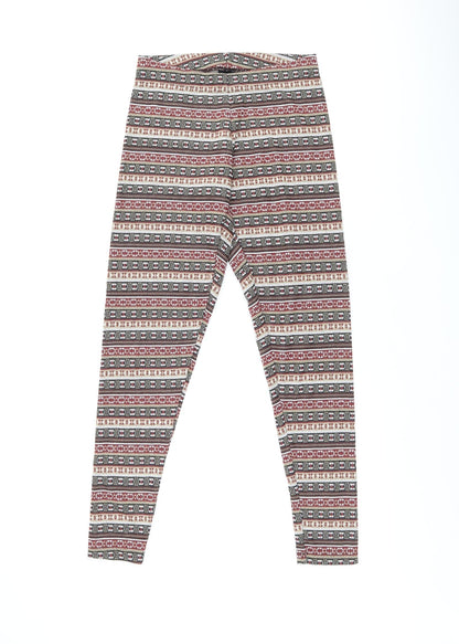 Womens UK Size 10 ESMARA  Pedal Pusher Multicoloured Leggings