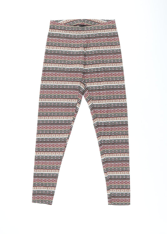 Womens UK Size 10 ESMARA  Pedal Pusher Multicoloured Leggings