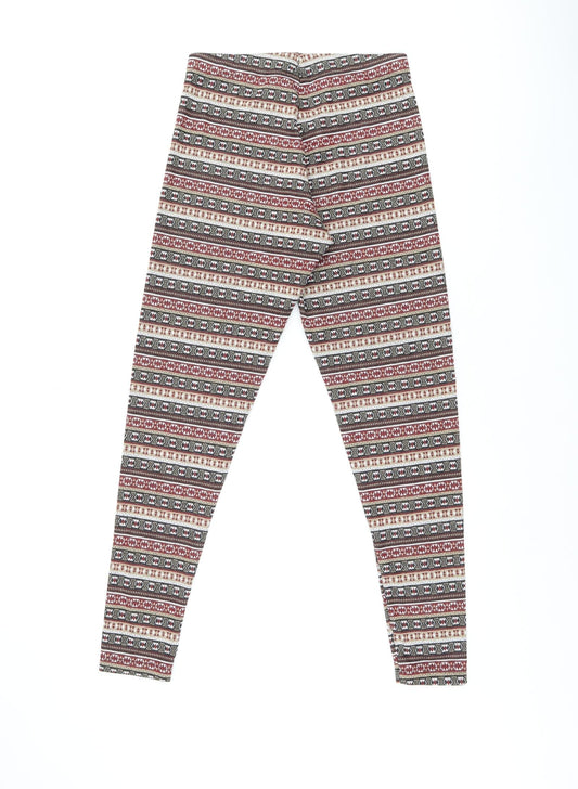Womens UK Size 10 ESMARA  Pedal Pusher Multicoloured Leggings