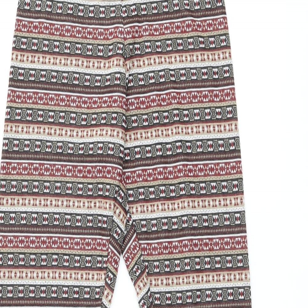 Womens UK Size 10 ESMARA  Pedal Pusher Multicoloured Leggings