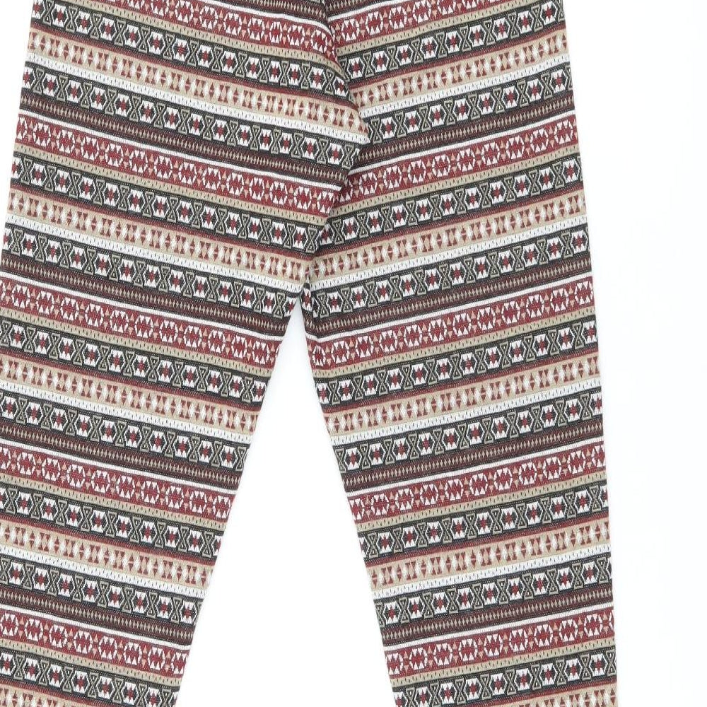 Womens UK Size 10 ESMARA  Pedal Pusher Multicoloured Leggings