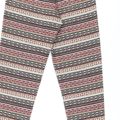 Womens UK Size 10 ESMARA  Pedal Pusher Multicoloured Leggings
