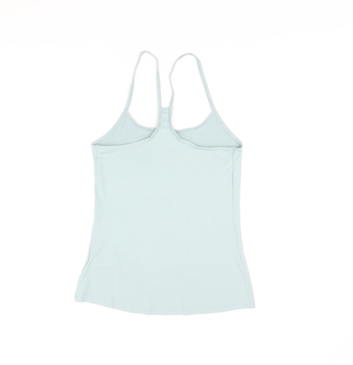 Marks and Spencer Womens Blue Polyester Basic Tank Size 10 Scoop Neck Pullover