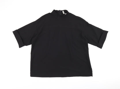 Womens UK Size 12 ASOS Black Basic Blouse