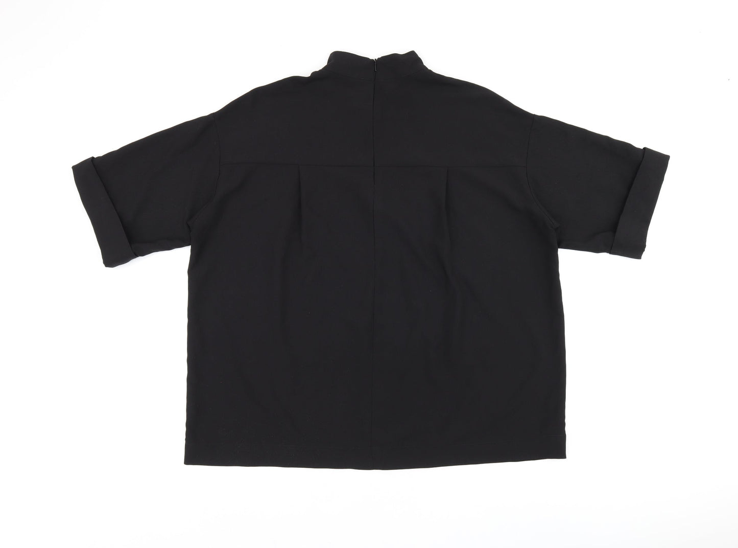 Womens UK Size 12 ASOS Black Basic Blouse