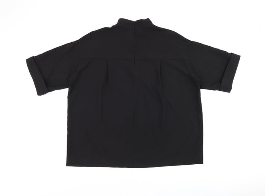 Womens UK Size 12 ASOS Black Basic Blouse