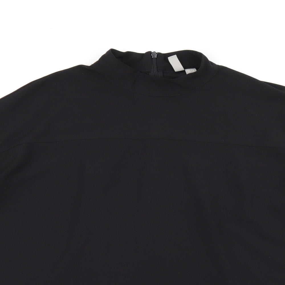 Womens UK Size 12 ASOS Black Basic Blouse