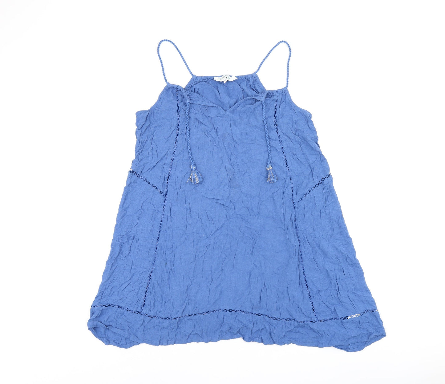 Womens UK Size 12 Debenhams Blue Jersey T-Shirt