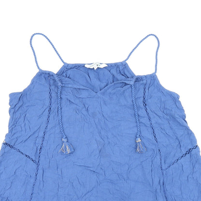 Womens UK Size 12 Debenhams Blue Jersey T-Shirt