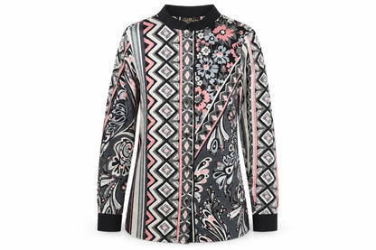 Womens UK Size XS Bob Mackie Multicoloured Basic Button-Up