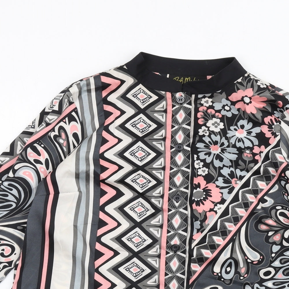 Womens UK Size XS Bob Mackie Multicoloured Basic Button-Up