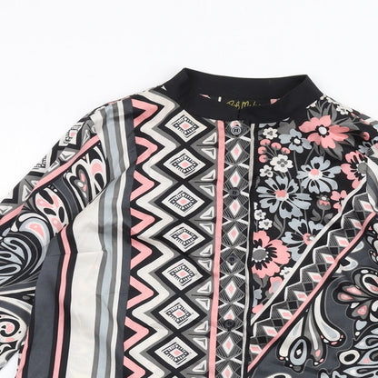 Womens UK Size XS Bob Mackie Multicoloured Basic Button-Up