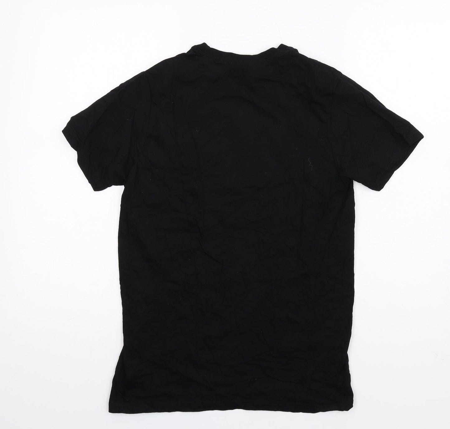 Womens UK Size S Friends Black Basic T-Shirt