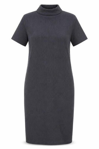 Marks and Spencer Womens Grey Polyester Bodycon Size 10 High Neck Pullover