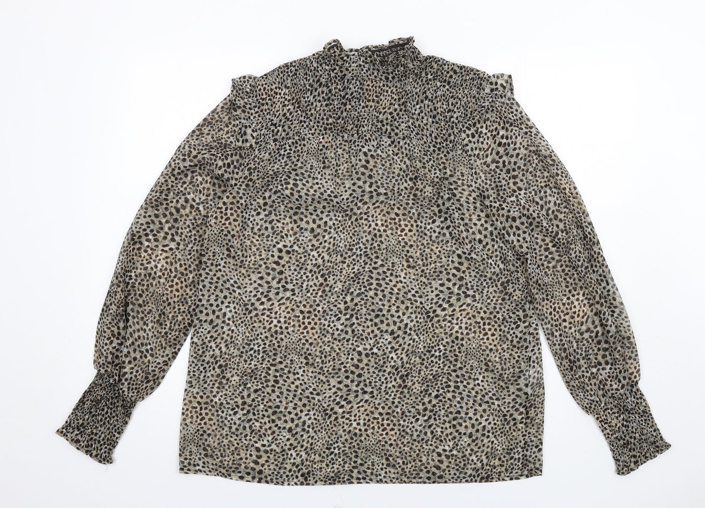 Womens UK Size M Soyaconcept Brown Basic Blouse