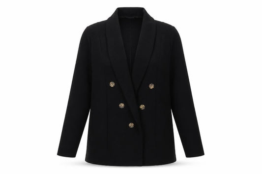 Womens UK Size 10 PRETTYLITTLETHING Black Jacket