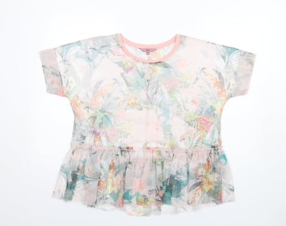 Womens UK Size 12 NEXT Multicoloured Basic T-Shirt